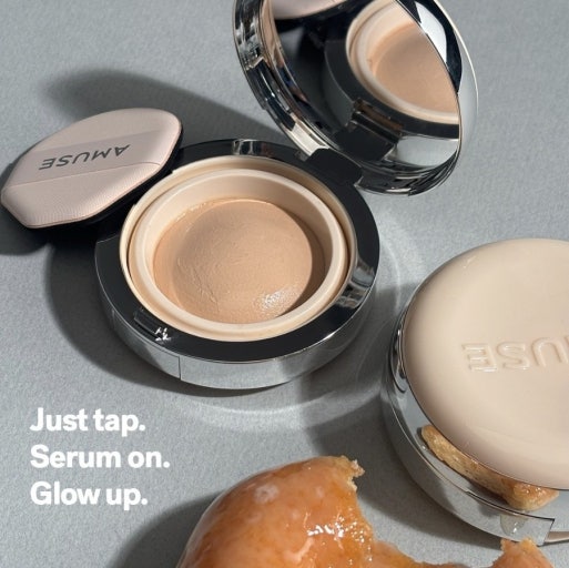 韓國 AMUSE 晶透水光 裸肌氣墊 + 送補充裝｜Nu Serum Volume Glow-Up Cushion 