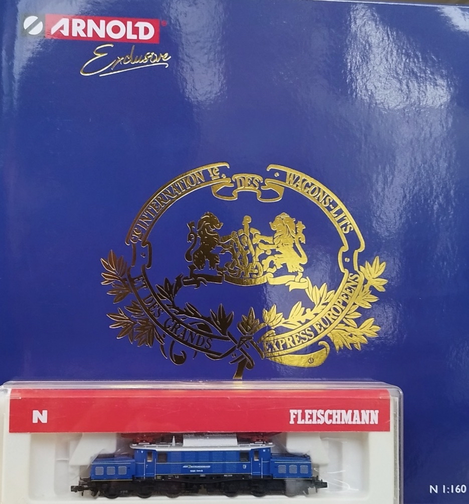 藍色 BR 1020 附威尼斯辛普倫東方快車火車套裝 3 件/套 Spur-N 全新Blue BR 1020 w/ Venice Simplon Orient Express train set 3pcs/set Spur-N NEW