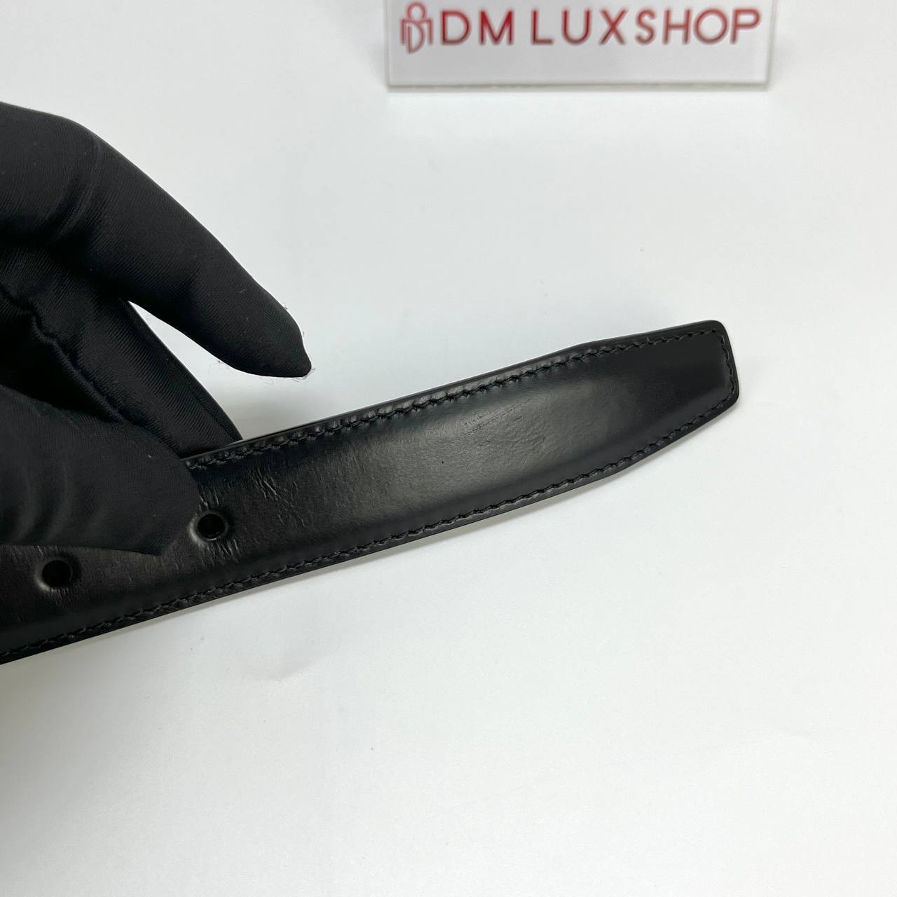 Celine Triomphe Belt 25MM Black GHW