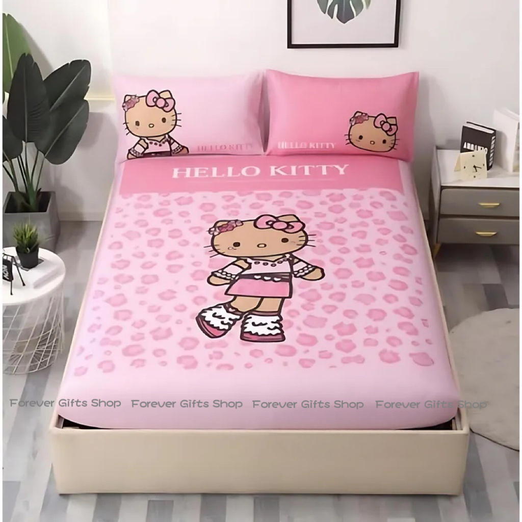 （約6月尾到貨）🇹🇼台灣超商限定 限量長腿Kitty 雙人床上用品糸列💕