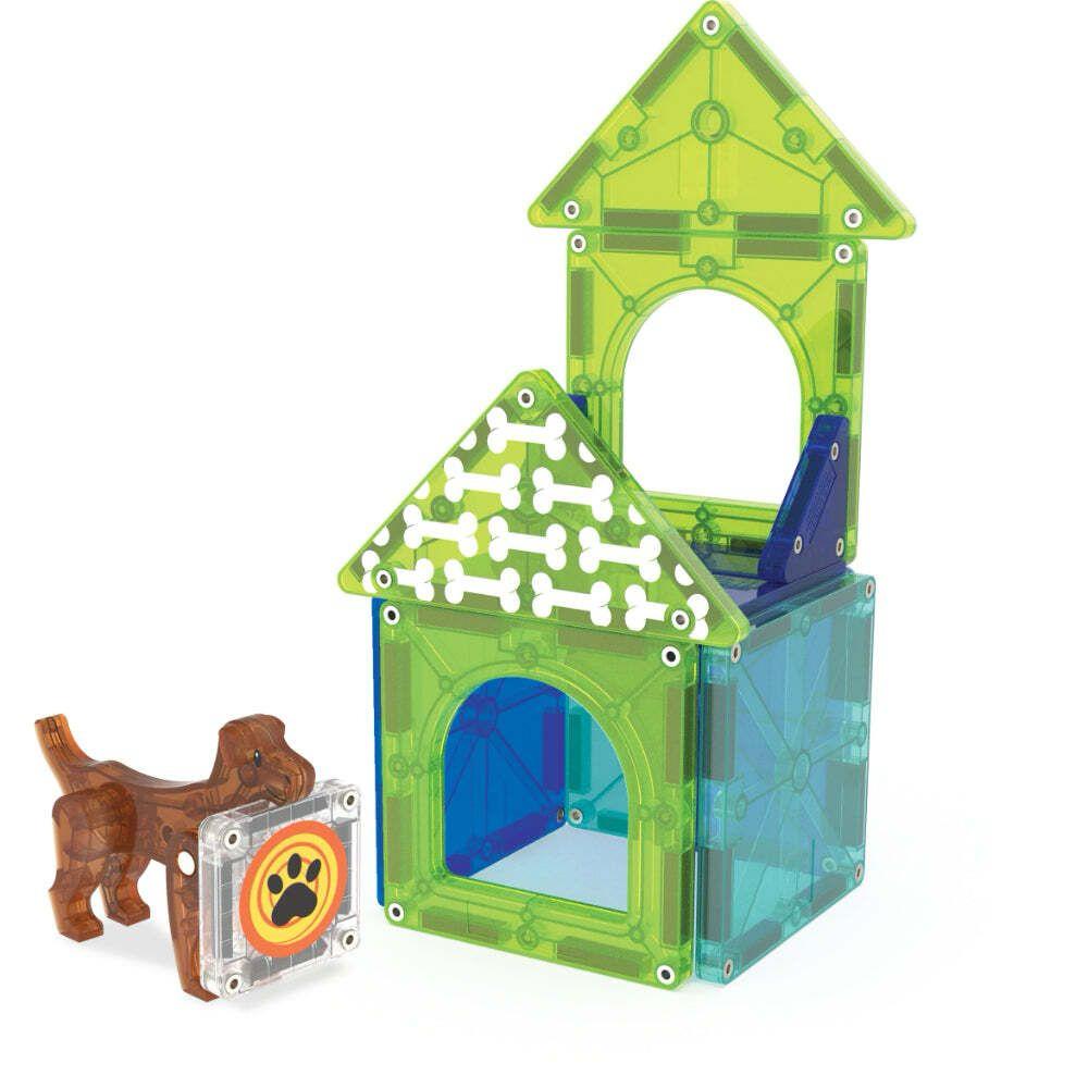 Magna-Tiles - 磁力積木狗屋套裝 13 件組