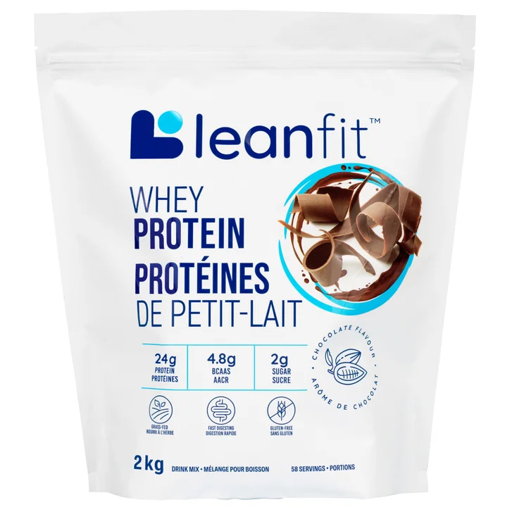 🇨🇦加拿大製Leanfit  朱古力/雲呢拿味乳清蛋白粉（2公斤大包裝） 