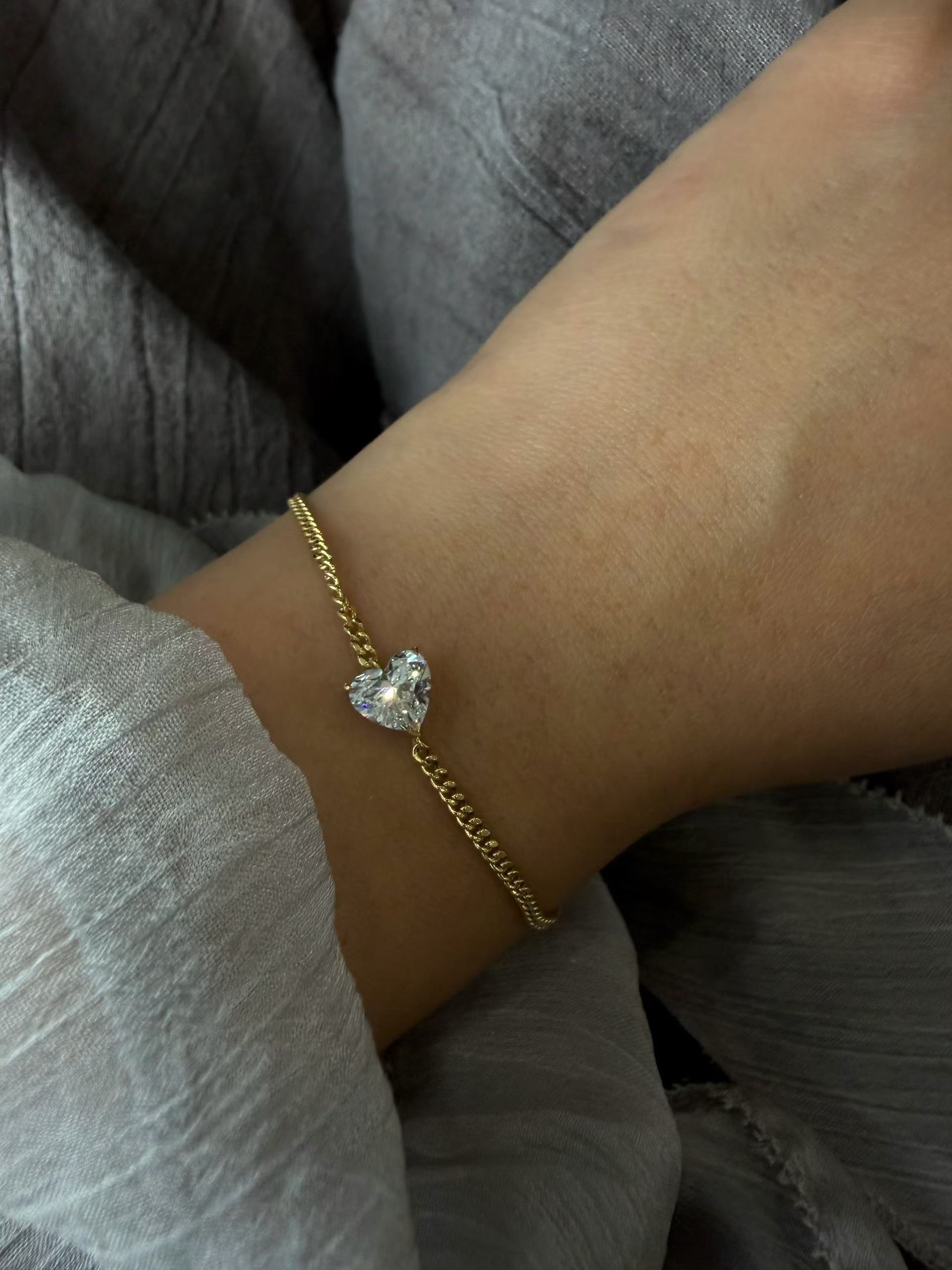 18K培育鑽石手鏈 D:1ct G1.39 ➡️18cm