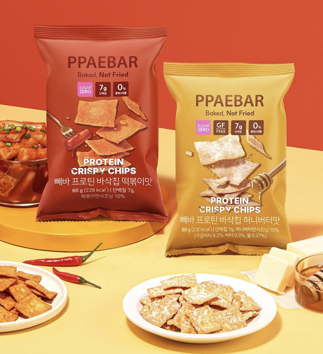 韓國 PPAEBAR 低卡低糖 高纖蛋白質 脆脆 辣炒年糕 / 蜂蜜牛油味｜Protein Crispy Chips