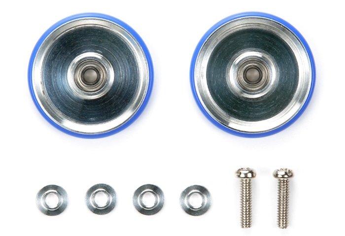 19mm ALUMINUM ROLLERS w/PLASTIC RINGS (DISH TYPE)
