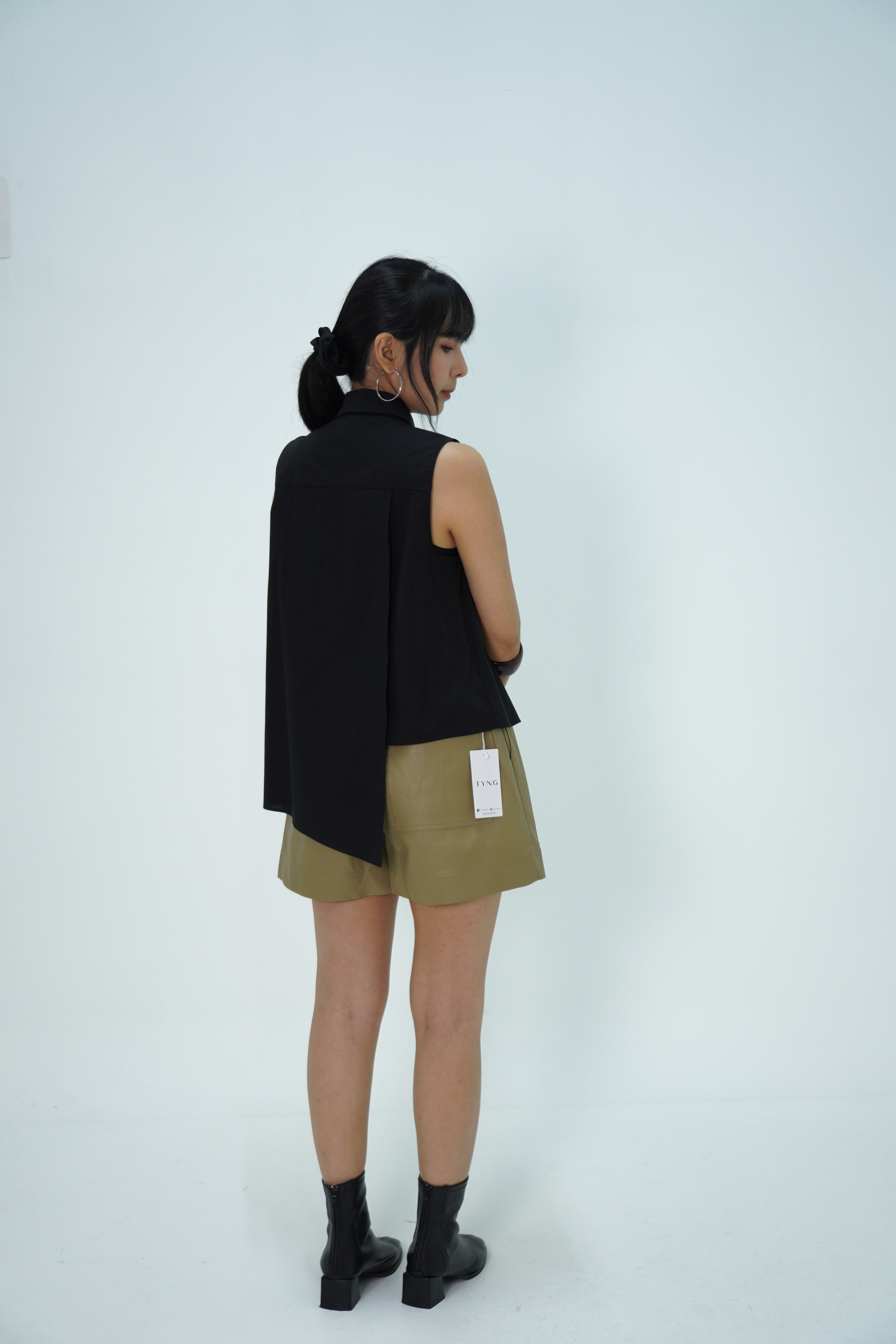 【设计师款】立领不规则衬衣