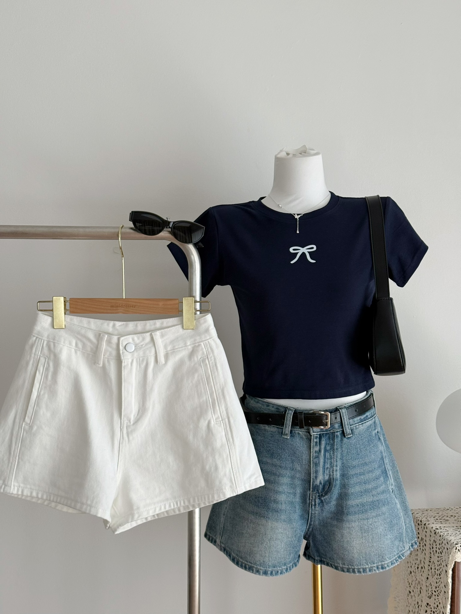 Aster Denim Shorts | Blue