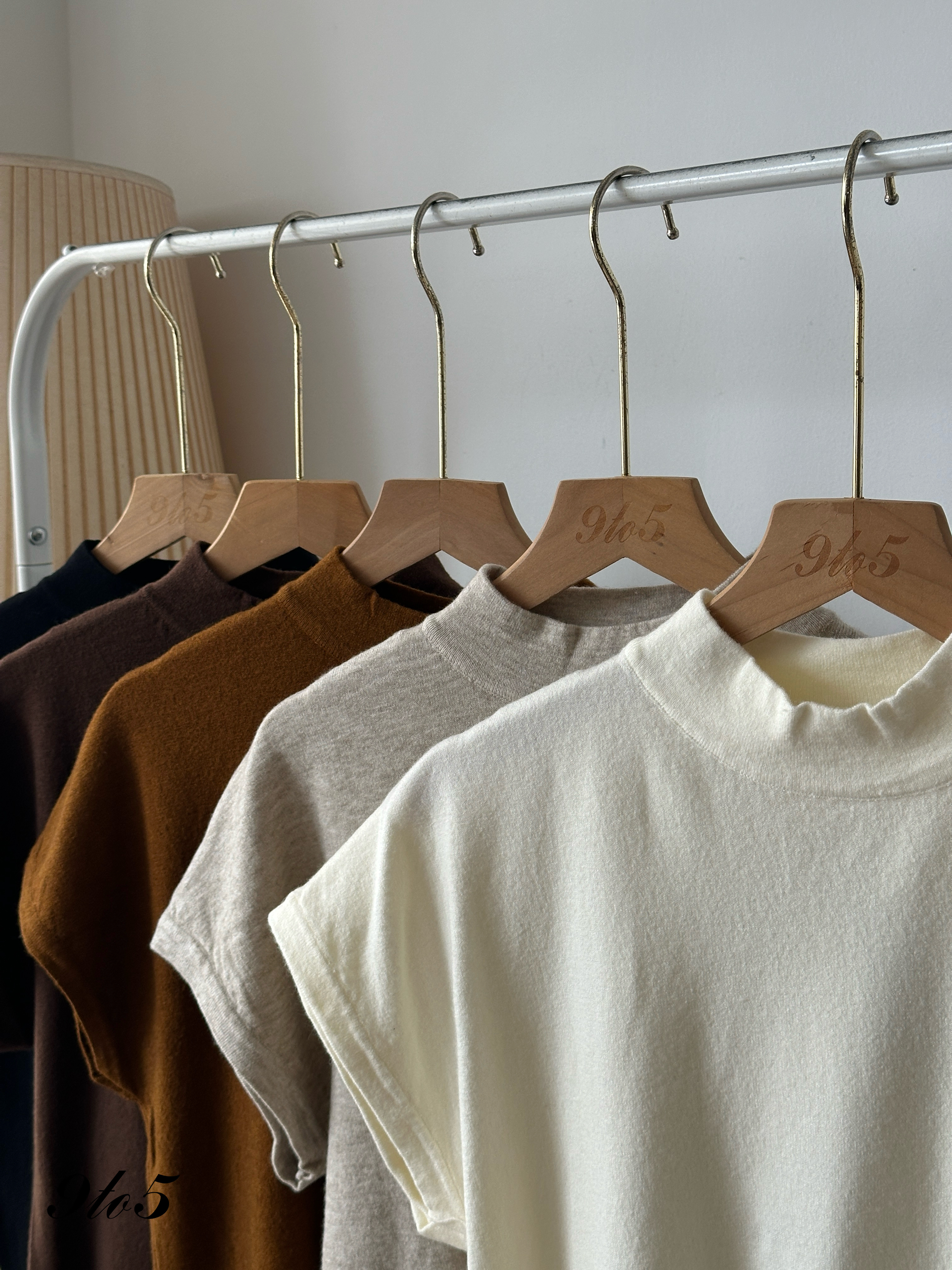 T3981 Mock Neck Knit Top - 5 Colors