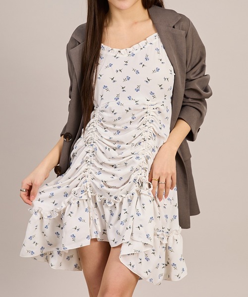 Lace抽繩吊帶外搭【JOT003】