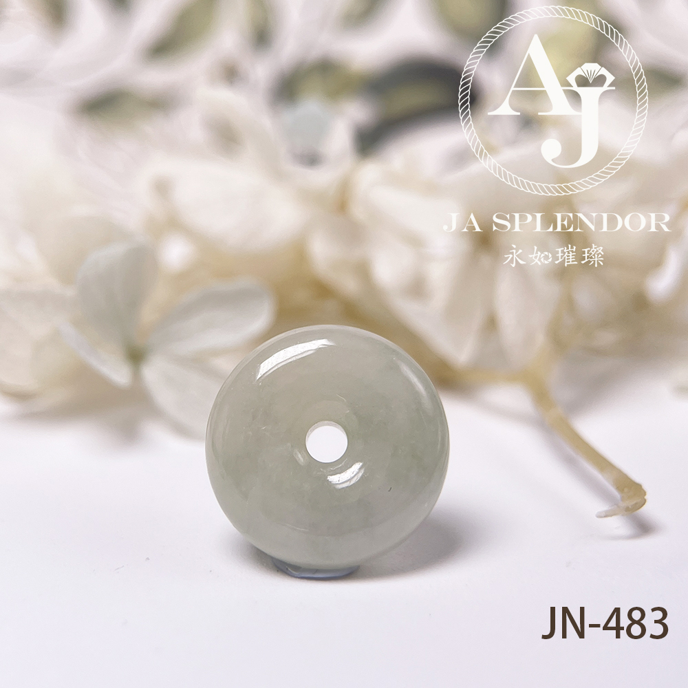 JN-477/483/488 天然翡翠A玉 冰潤雪梨黃小平安扣
