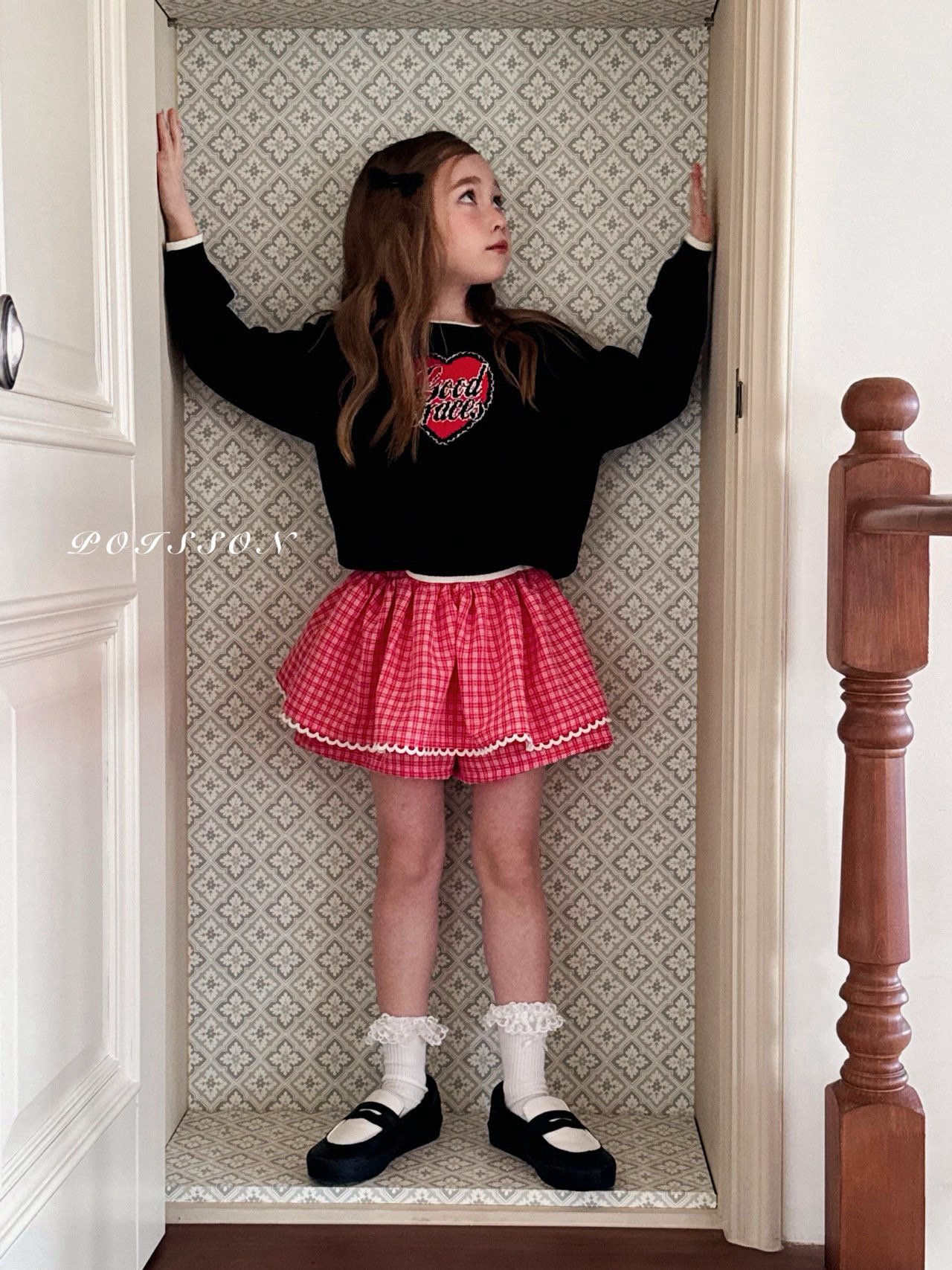 心心 Top / 格仔短裙