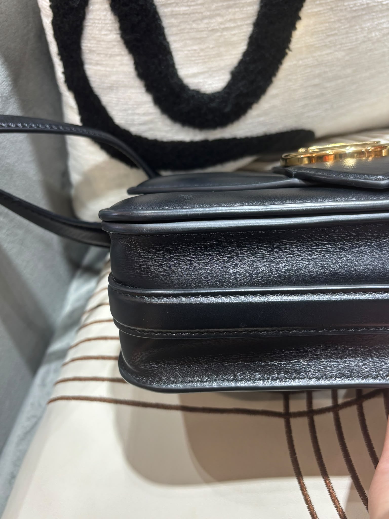 LV Pont 9 黑色小牛皮shoulder bag M55948 100%Authentic, 93%New ☑️Dust bag