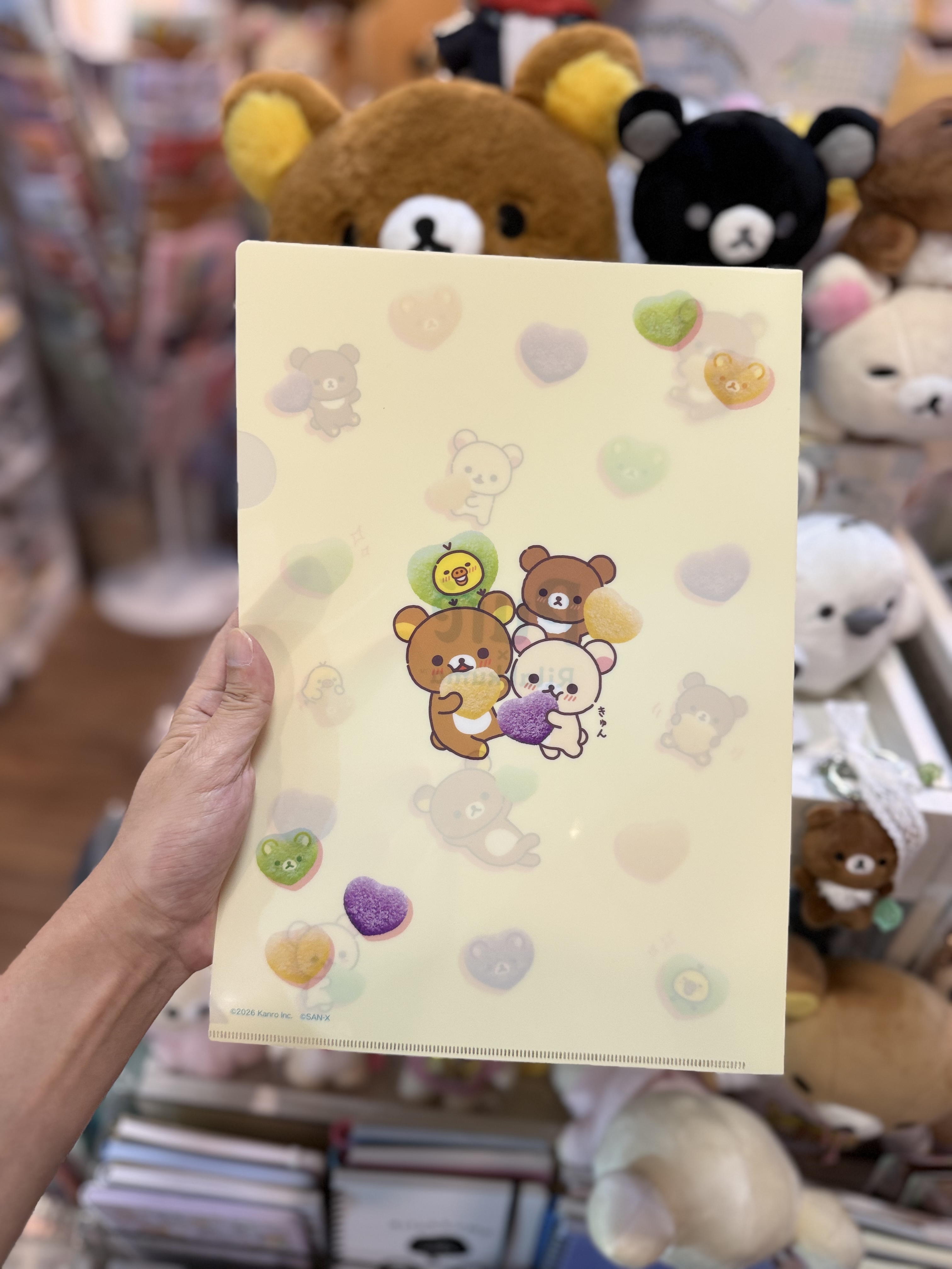 《現貨》全新loft 限定puregumi x rilakkuma 對裝file