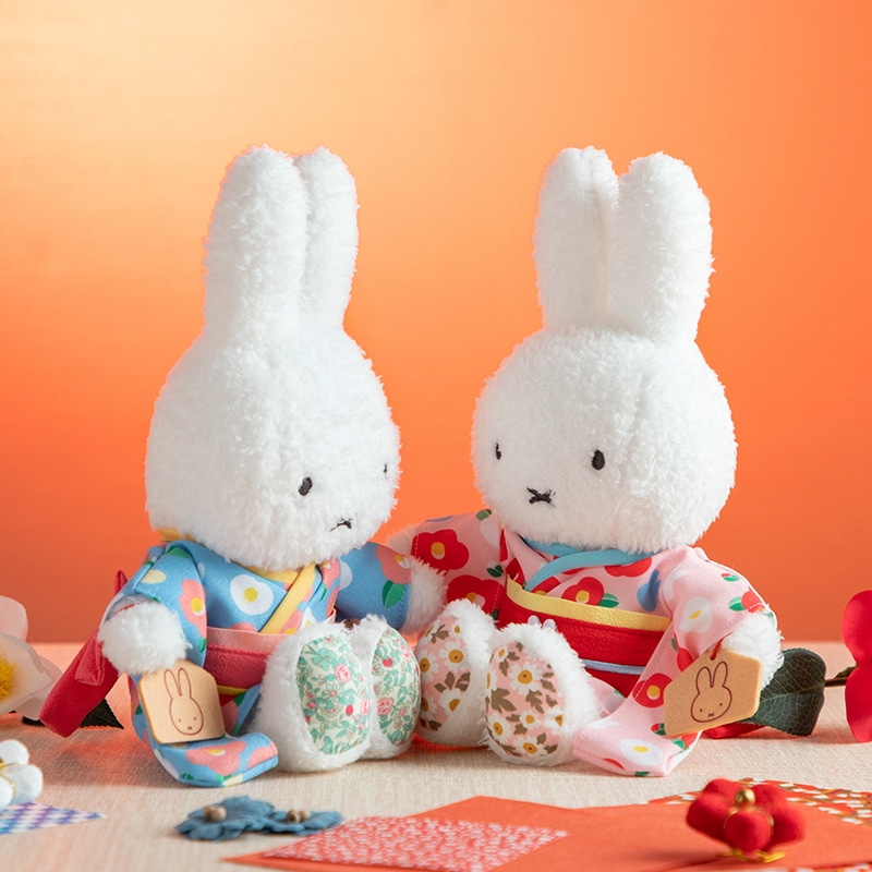 Miffy Flower限定 山茶花和服裝扮  毛絨公仔