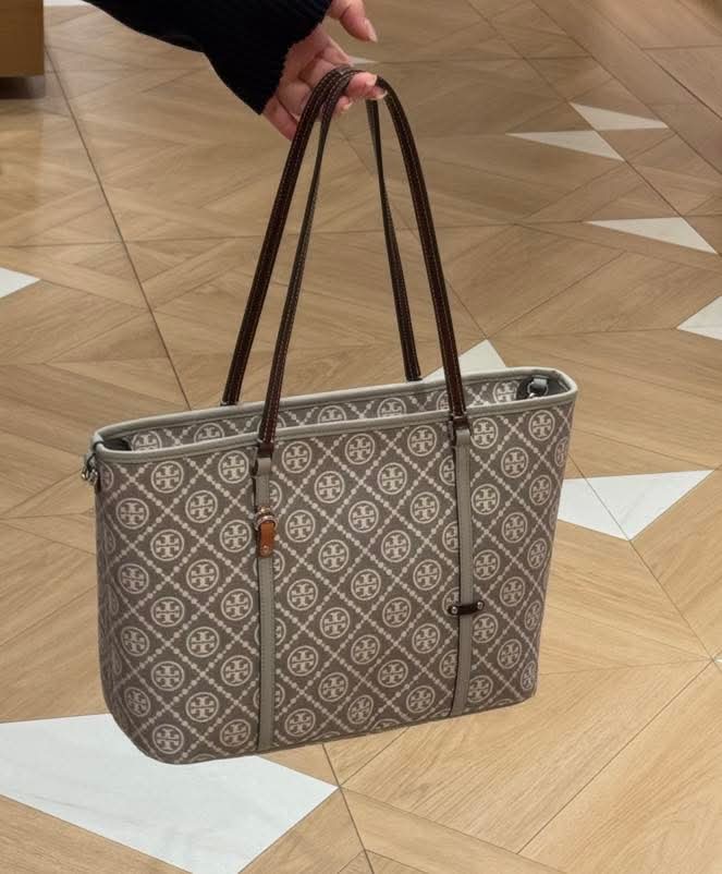 香港現貨-Tory BurchMonogram Small Zip Tote Bag