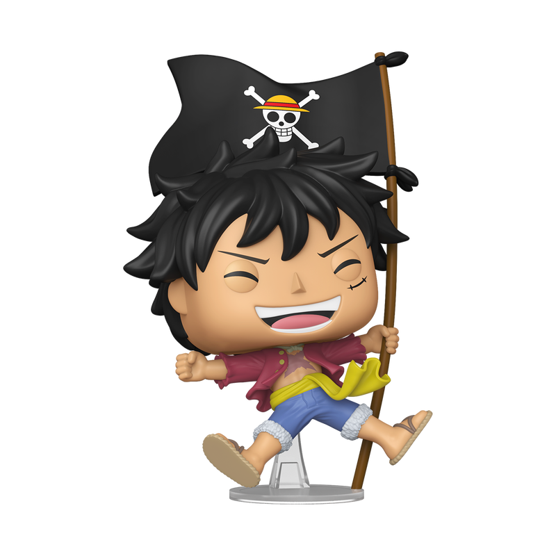 📦訂購 美國代購 Funko POP! ONE PIECE Monkey D. Luffy with Flag Figure 海賊王 路飛 模型