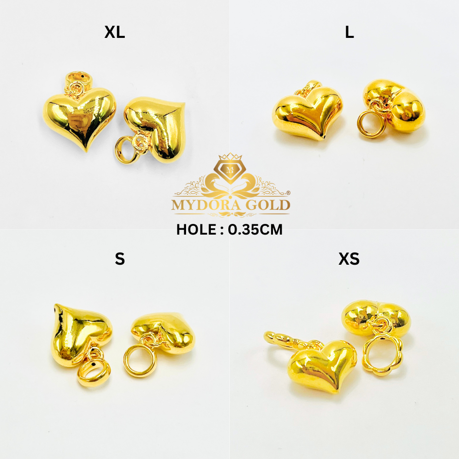 MYDORA Charm Love Gemuk Full Gold (5G) l EMAS 916/22K