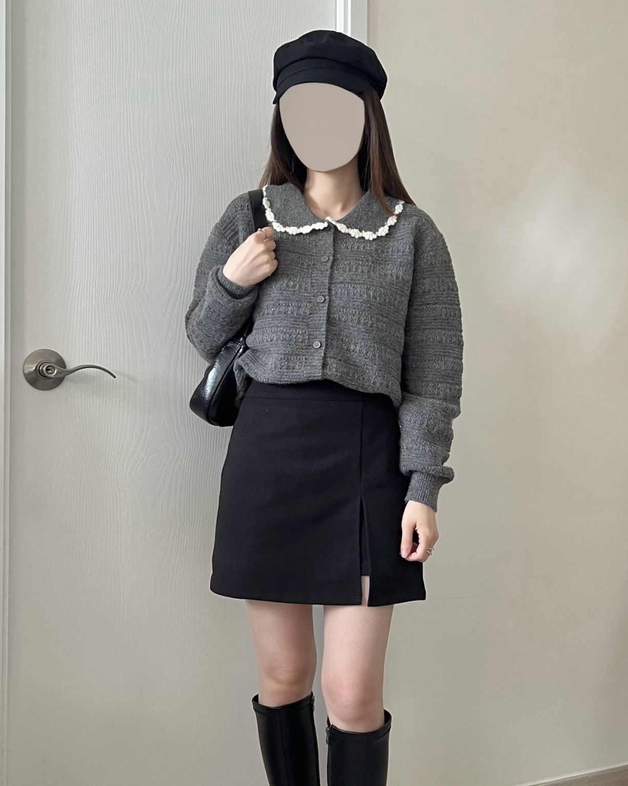 娃娃領甜美花紋上衣 可2穿 現貨