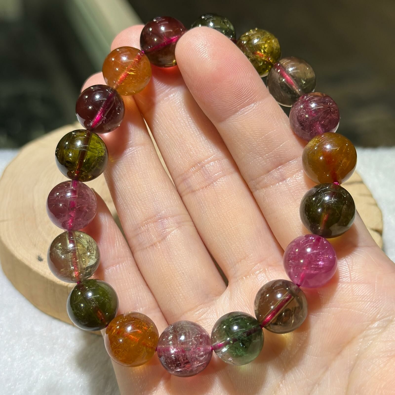 高品✨碧璽手串 11.5 mm +/-