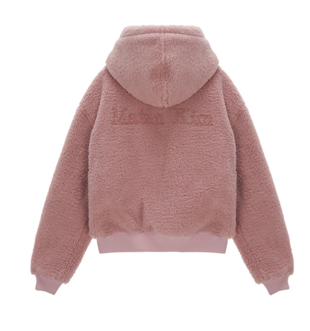 Matin Kim 後logo women 毛毛外套 特價 Pink Size s / ‘m