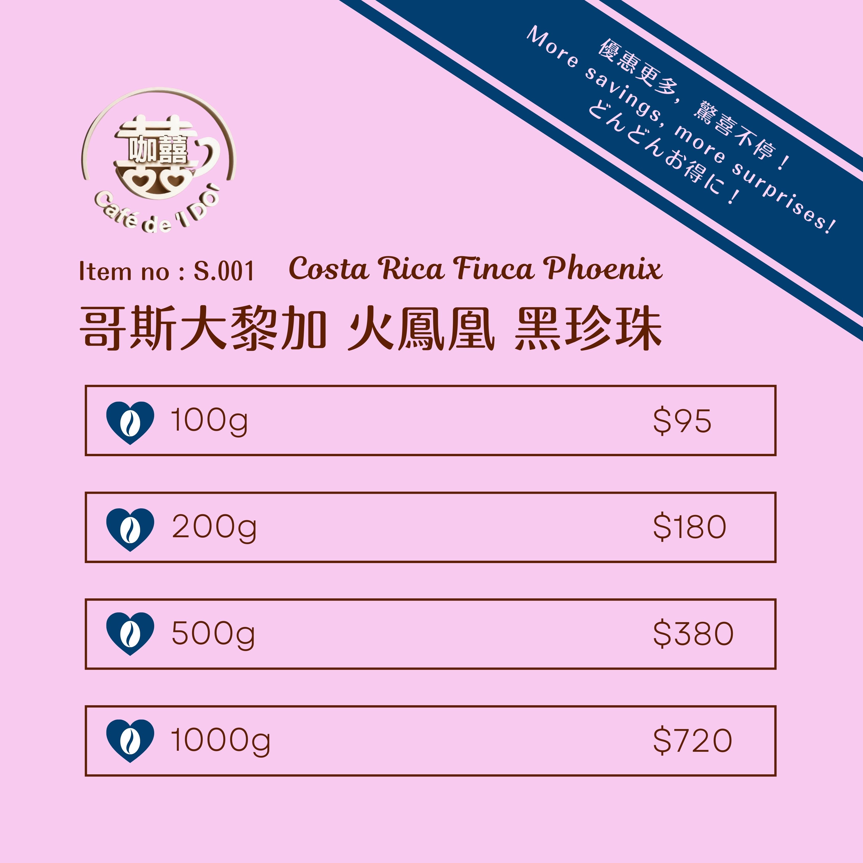 哥斯大黎加 火鳳凰 黑珍珠 Costa Rica Finca Phoenix