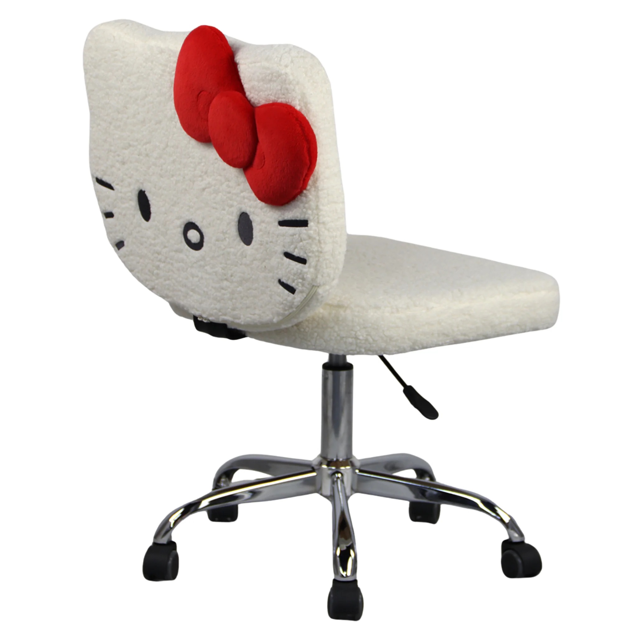 📦訂購 美國代購 Impressions Vanity Sanrio Hello Kitty Sherpa Swivel Vanity Chair旋轉式辦公桌椅 化妝椅