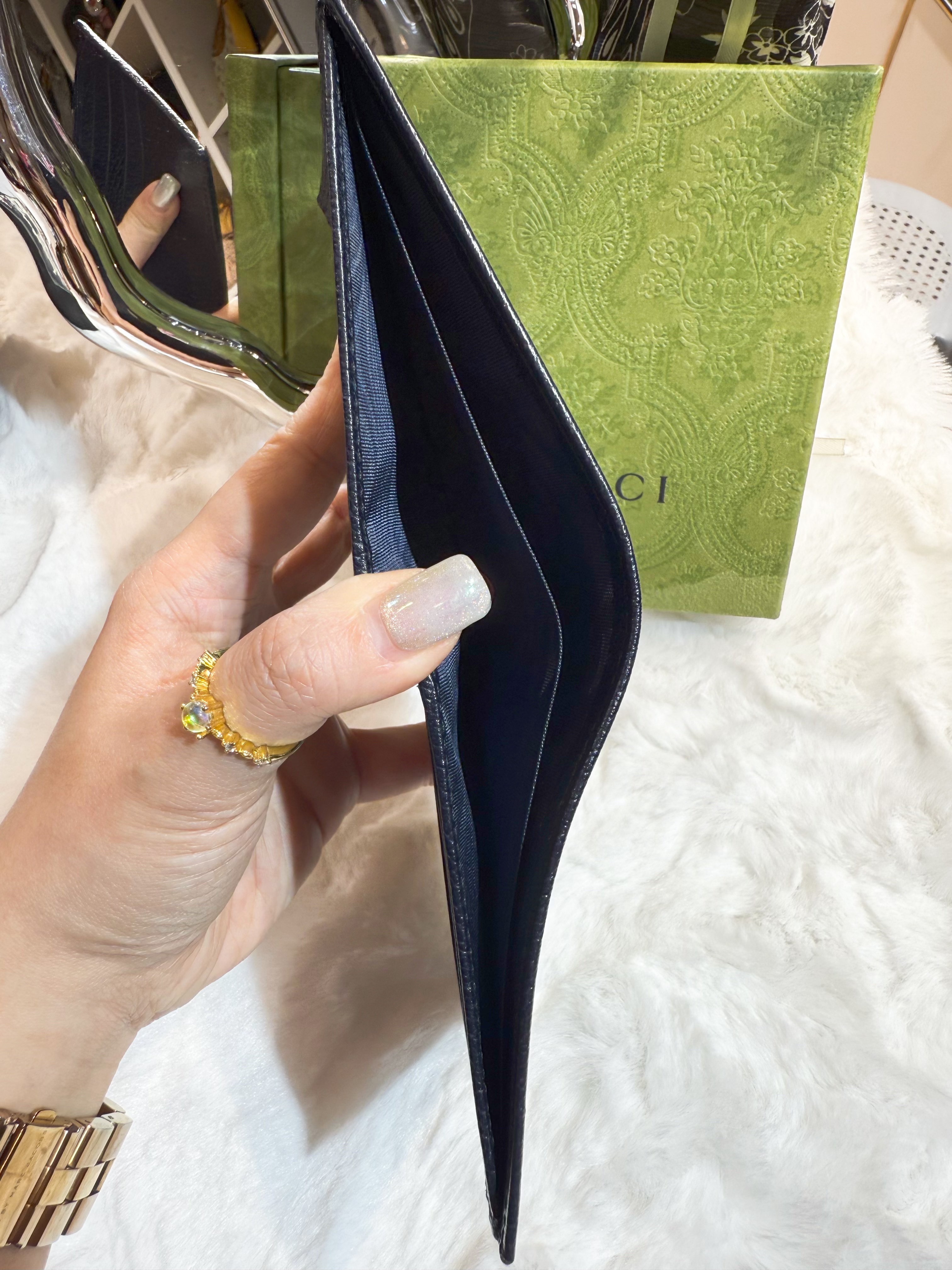 Gucci wallet 738/Supreme/ggm/mavy