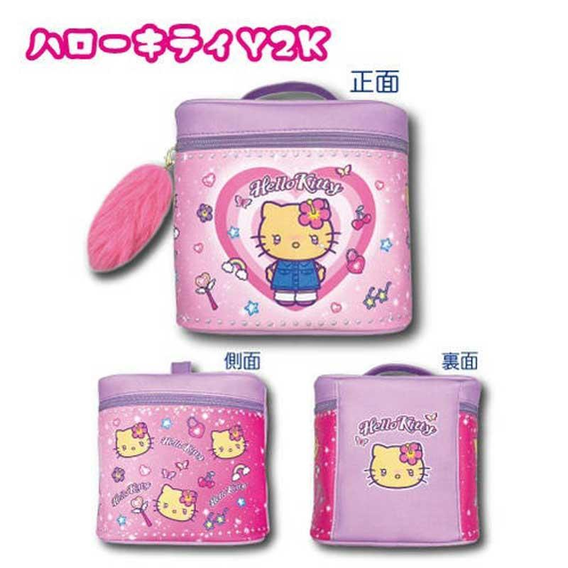 日本直送 Hello Kitty 附鏡子化妝包｜潮流收納袋