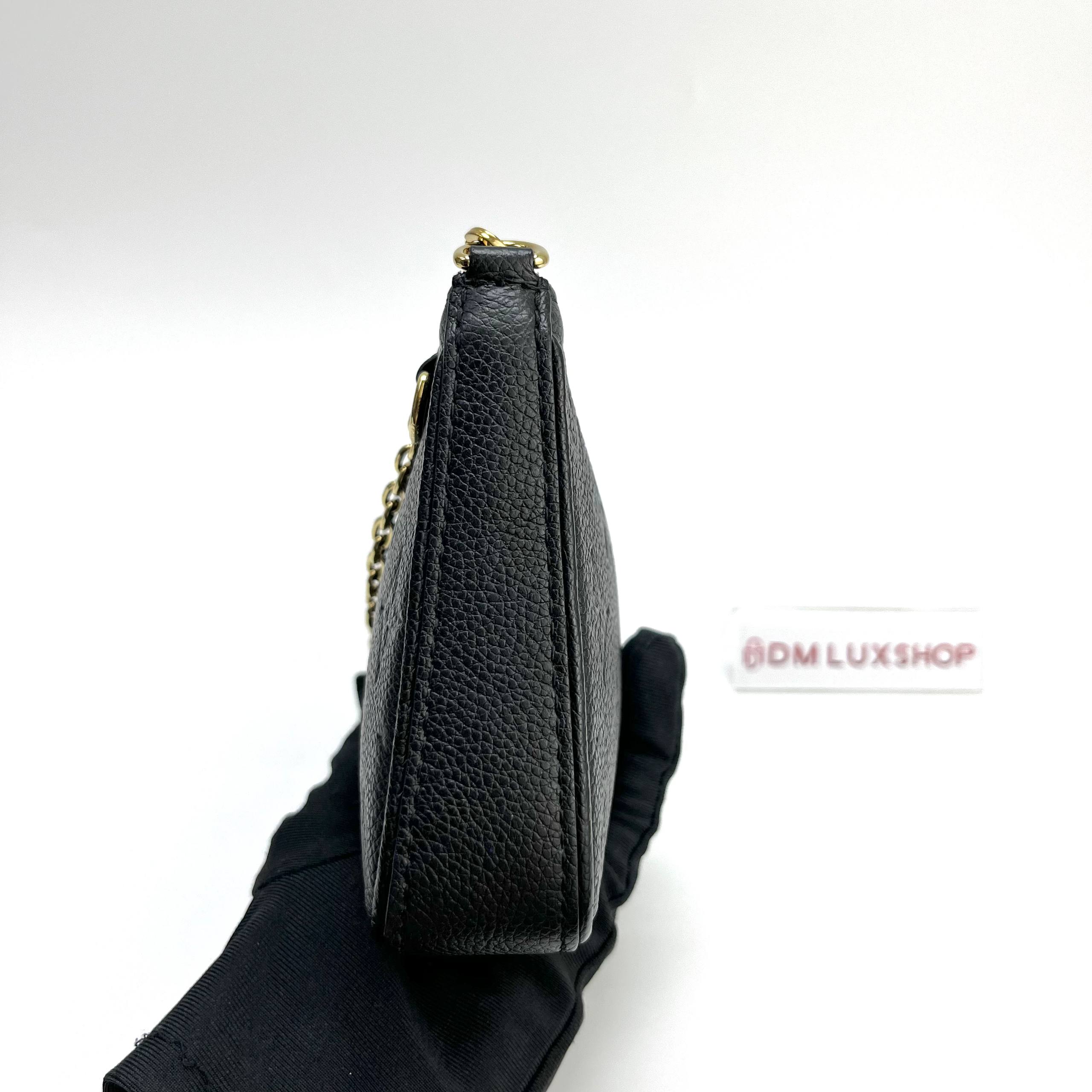 LV Black Empreinte Leather Easy Pouch On Strap GHW