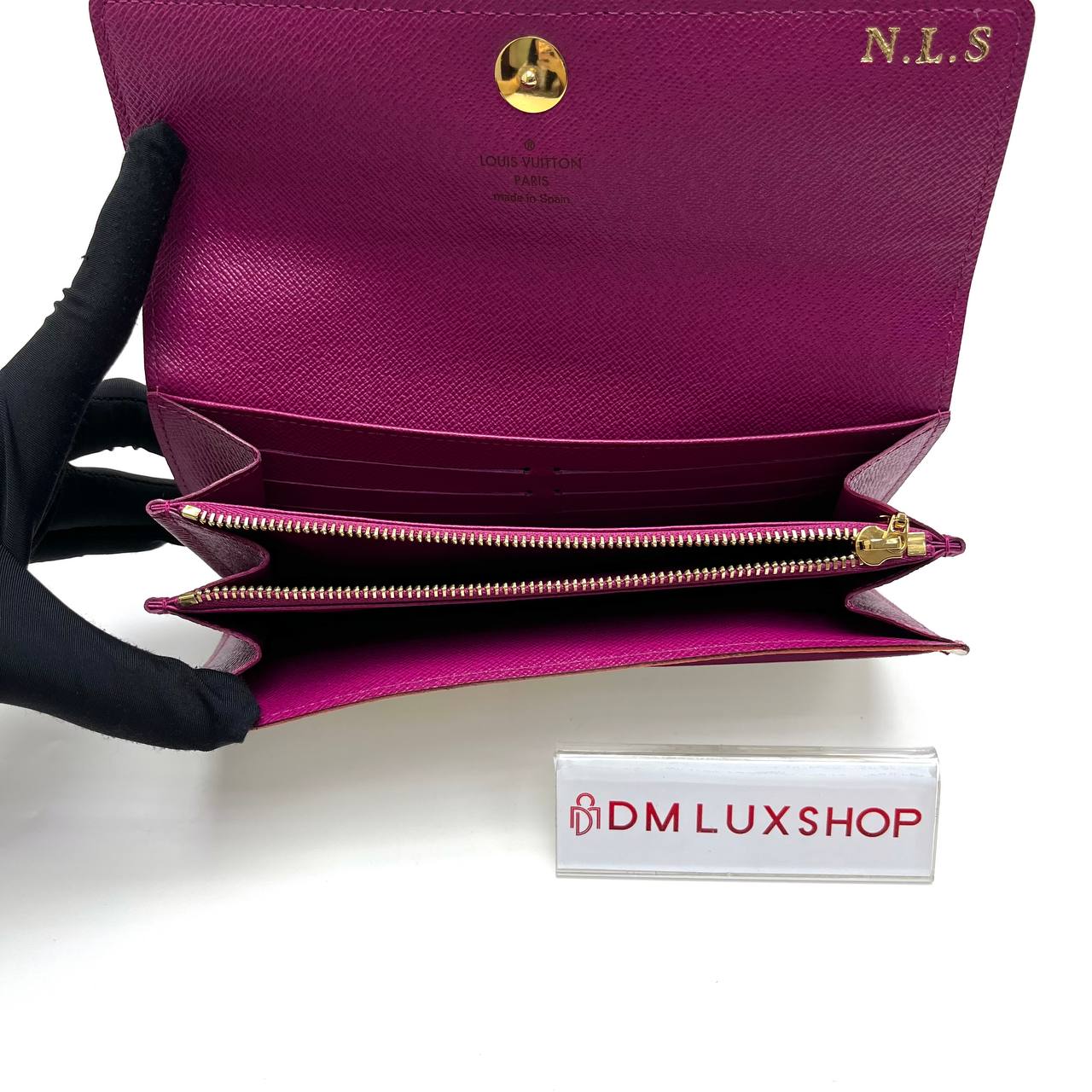 LV White Multicolour Sarah Wallet
