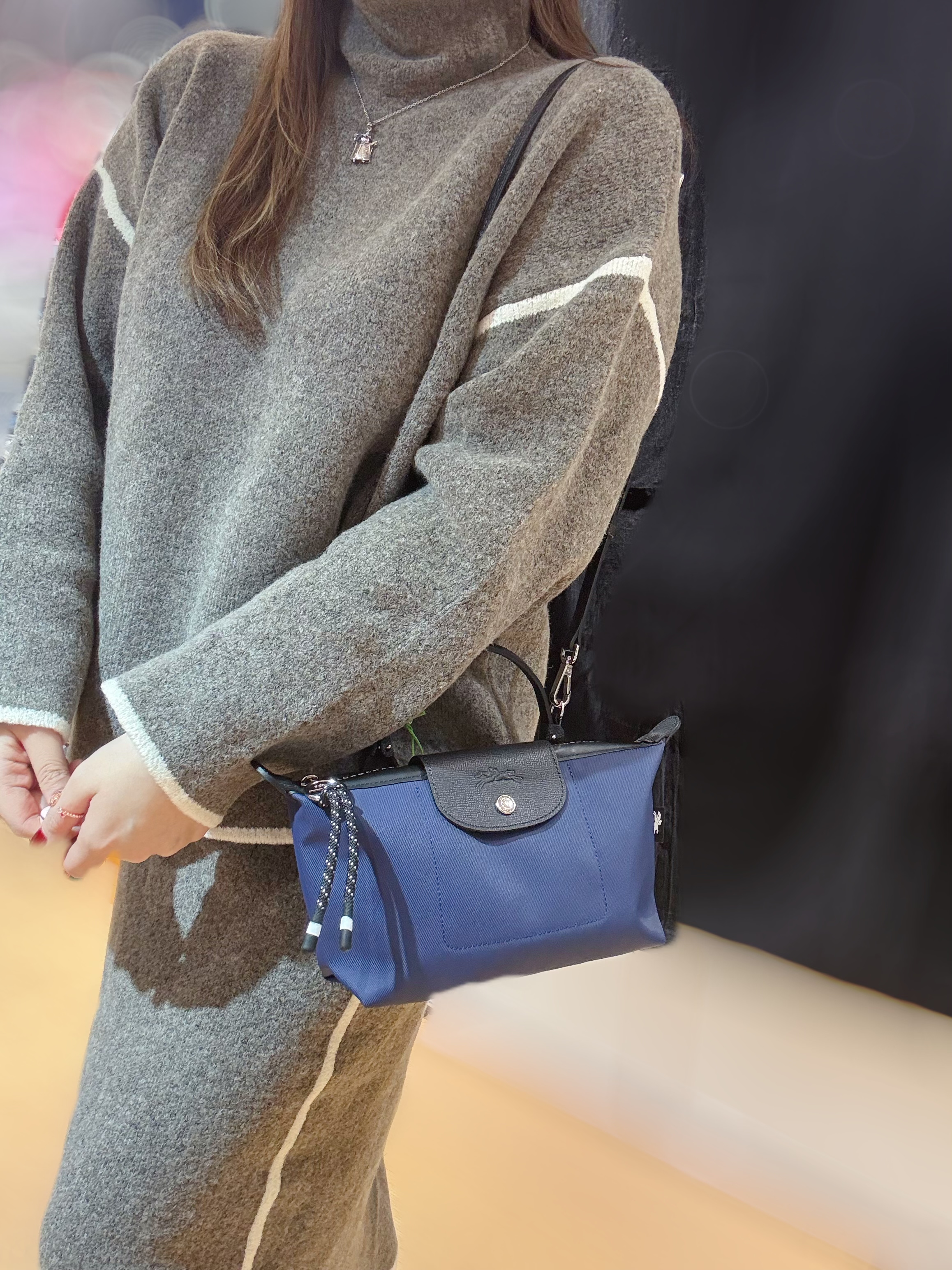 Longchamp energy pouch navy