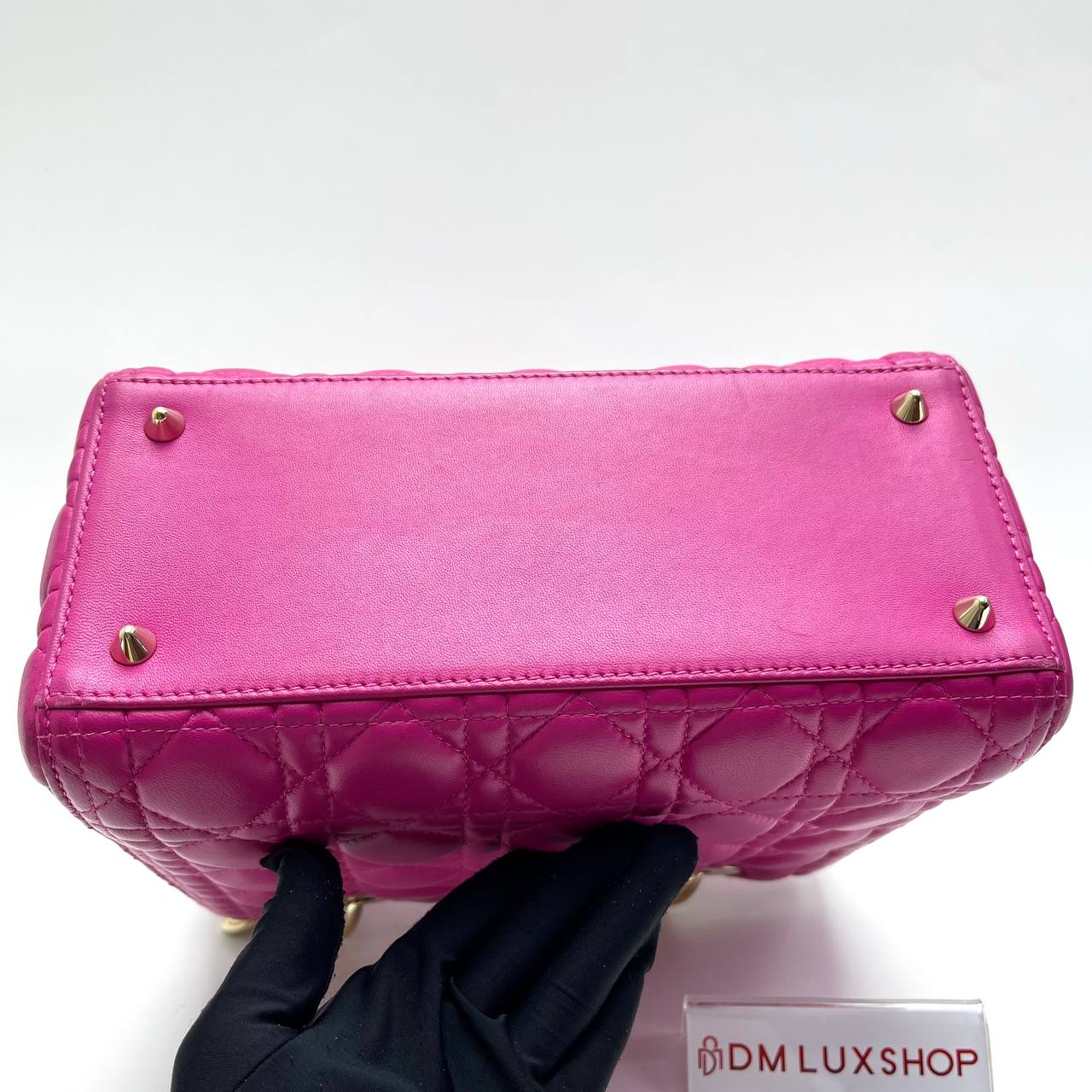 Dior Lady Dior Medium Pink GHW