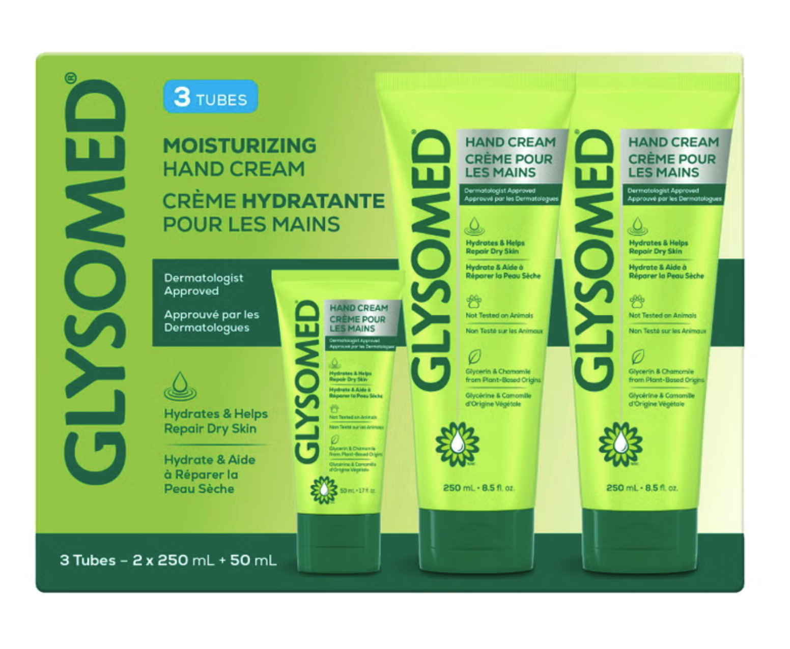Glysomed Moisturizing Hand Cream 甘菊深層滋潤護手霜（3-pack）