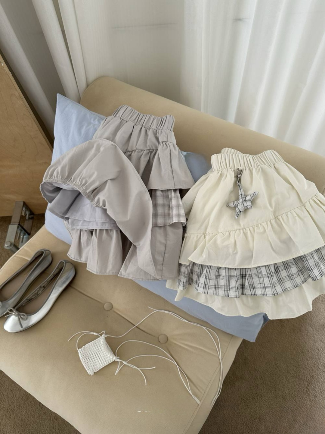 日系星星拼接蛋糕裙 Japanese Style Star Print Tiered Skirt