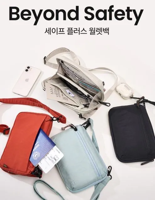 Branden 防盜旅行 Wallet Bag（4色）