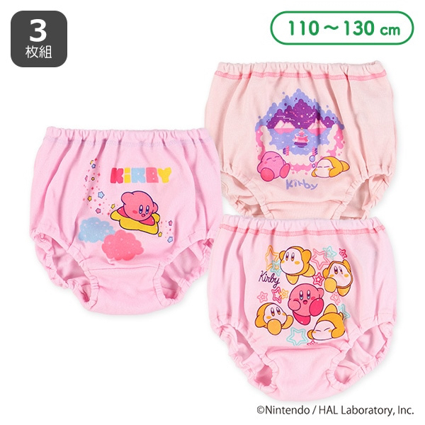 🇯🇵預訂 日本直送🇯🇵星之卡比印花女童內褲三件套裝