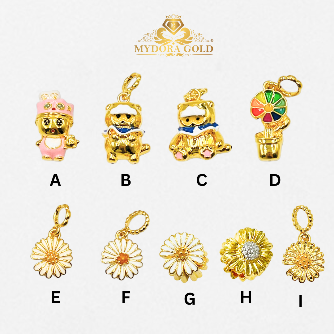 MYDORA Charm Bead Dragon G Series (5G) l EMAS 916/22K