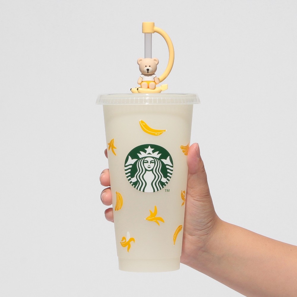 🎀【預訂】 Starbucks Jp Reusable Cup 變色可重複使用冷飲杯 710ml + 吸管蓋 Bearista香蕉