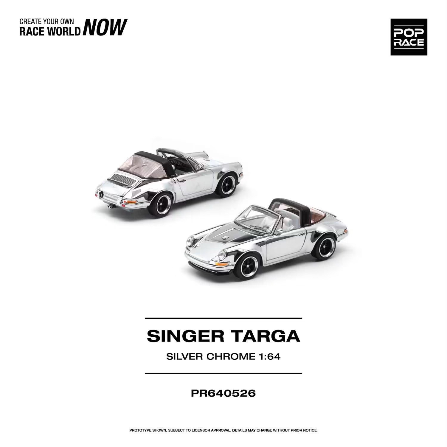 (預訂 Pre Order) Poprace (PR640526) SINGER TARGA SILVER CHROME