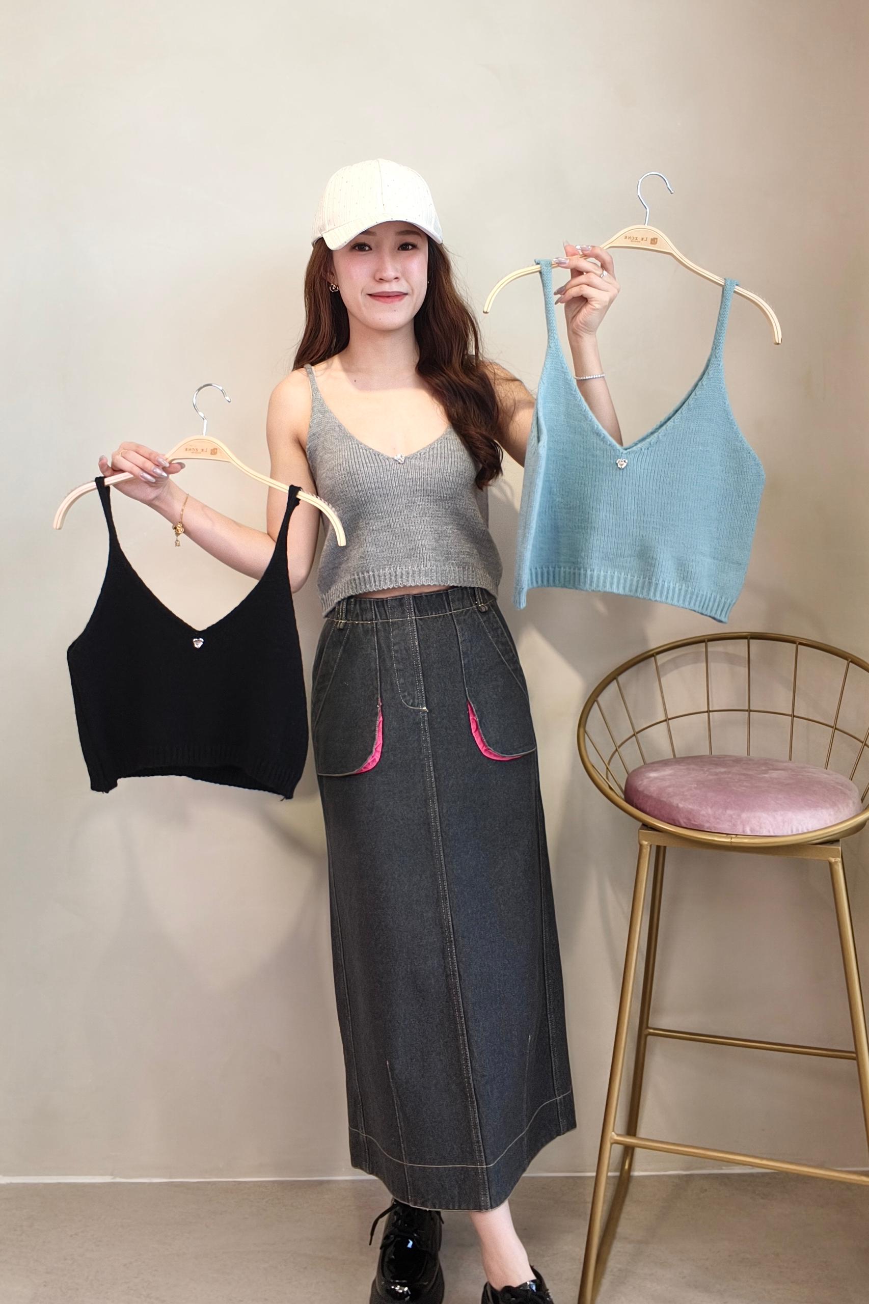 954 Soft Knit Heart Cami