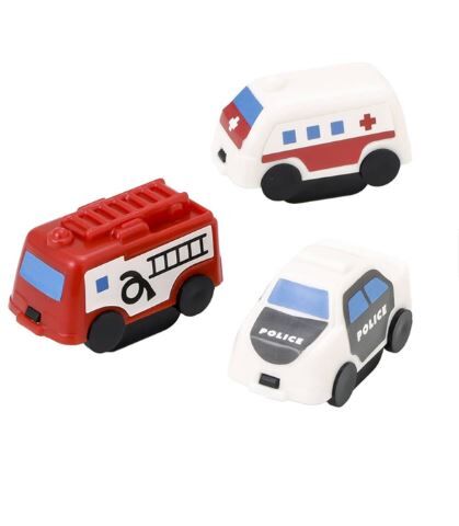 【日本直送】 3 COINS 車車滾動印章套裝 (3入) - 1套 - 現貨