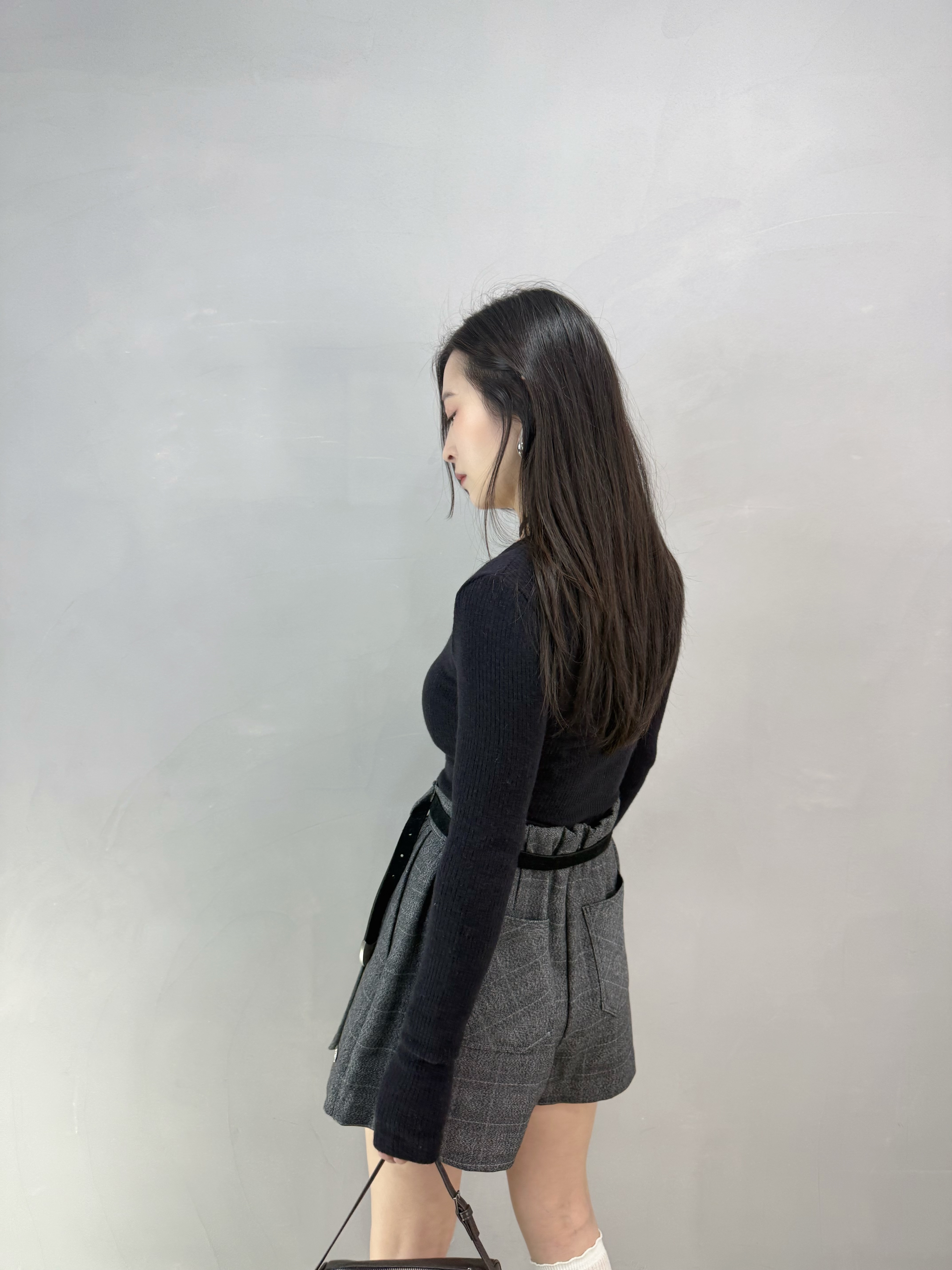 F66 啪鈕暗紋超彈Tee