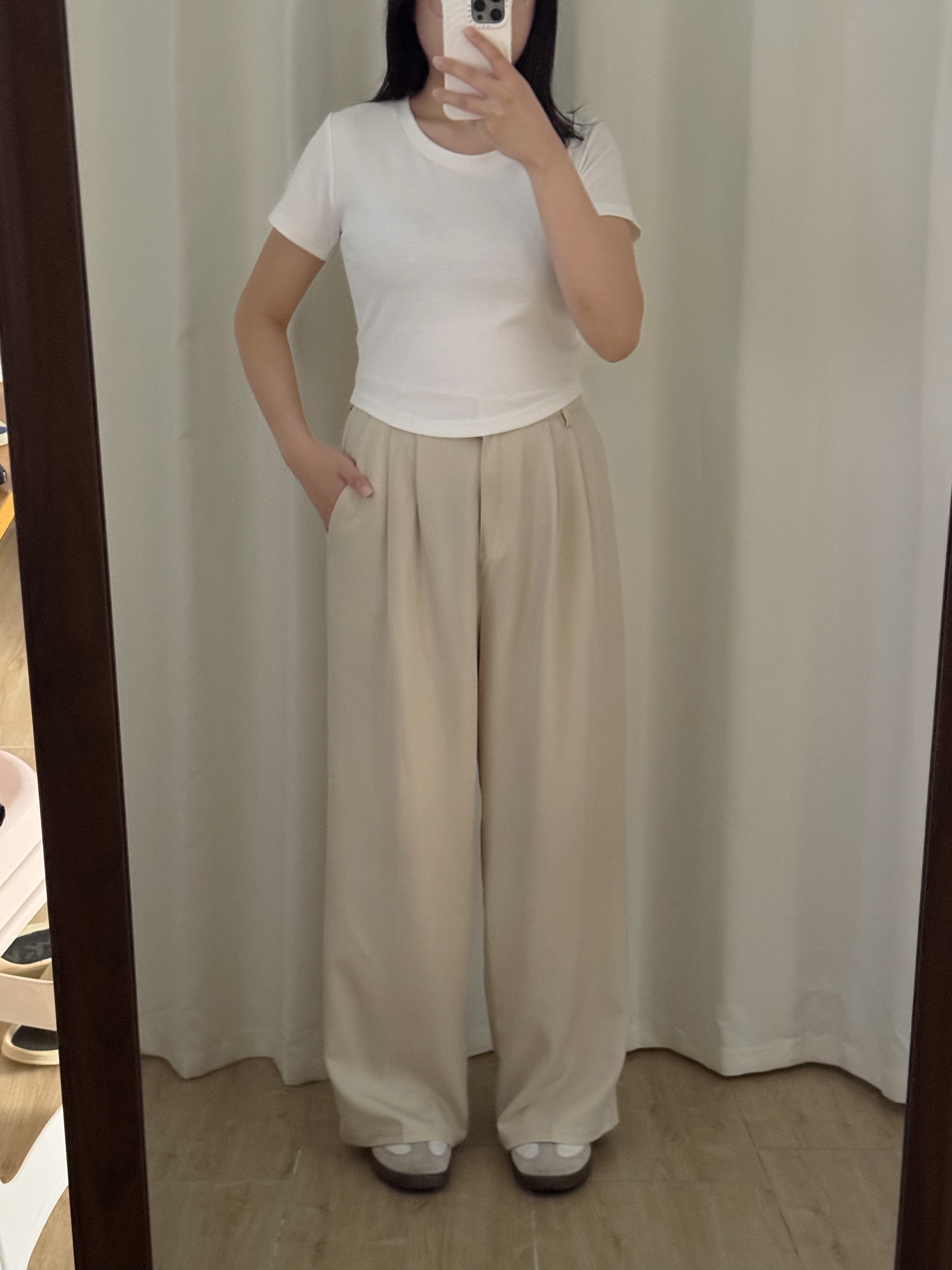 [2 VER.][四季可穿!]滑滑垂感西裝長褲(四色入/五個尺碼/兩個長度)