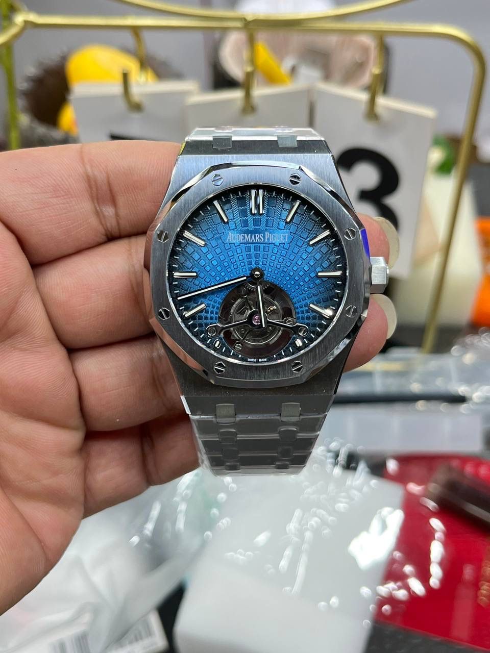 🚀爱彼150周年皇家橡树26730ST飞轮系列/41mm*12.5mm/搭载Caliber2950一体手动飞轮机械💯