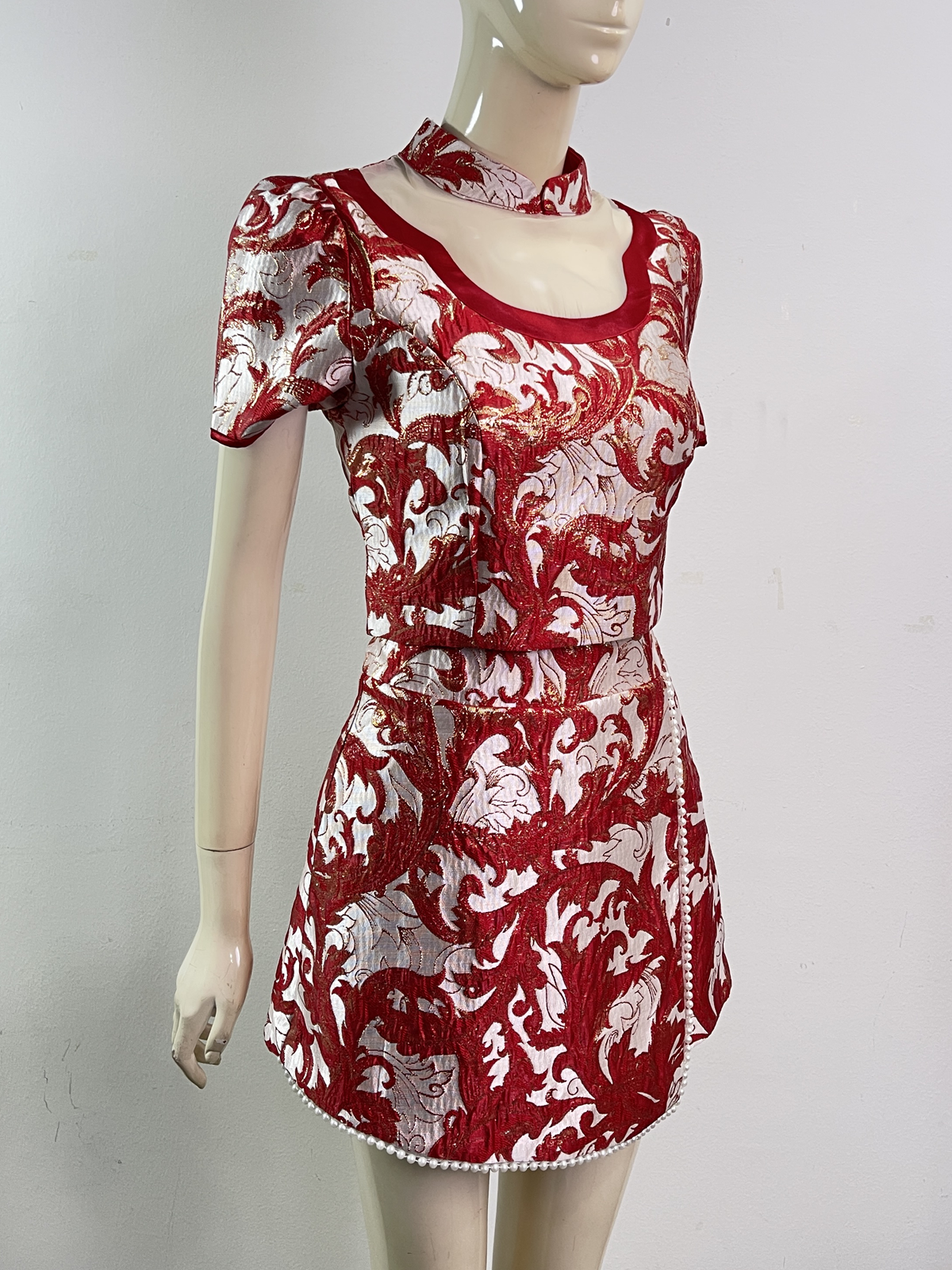 Pearl Veil Qipao Set MC74