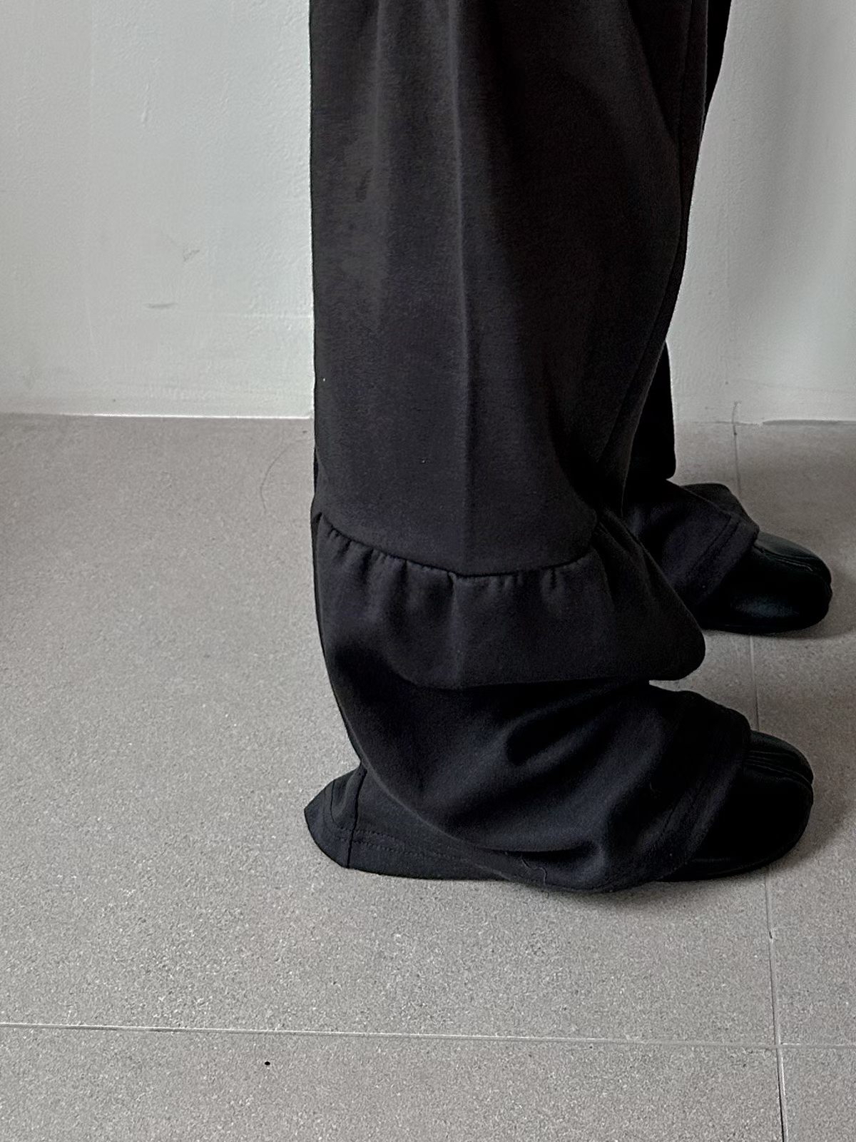 221545 壓摺形布長褲