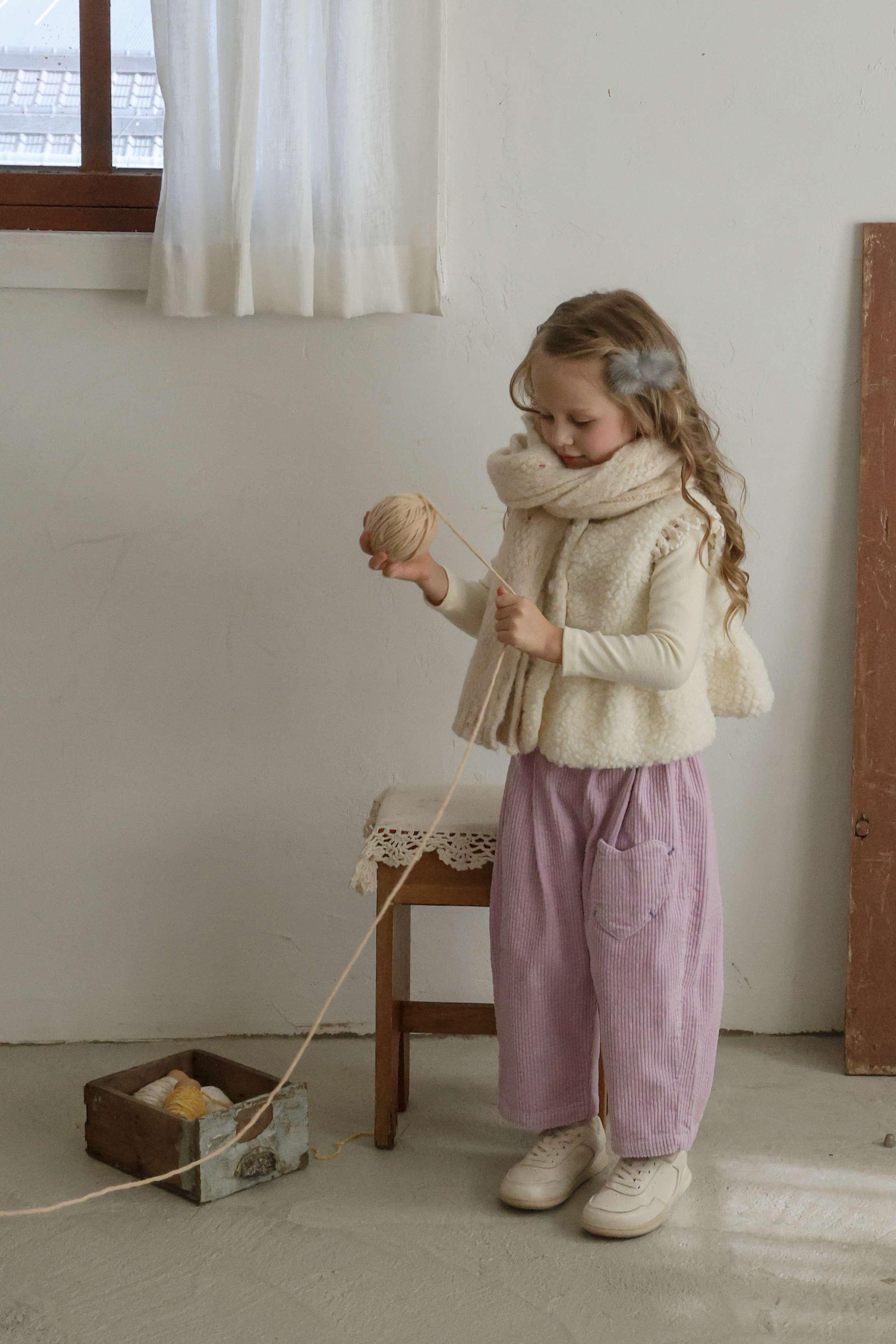 FLO | Pposong fur vest Cream
