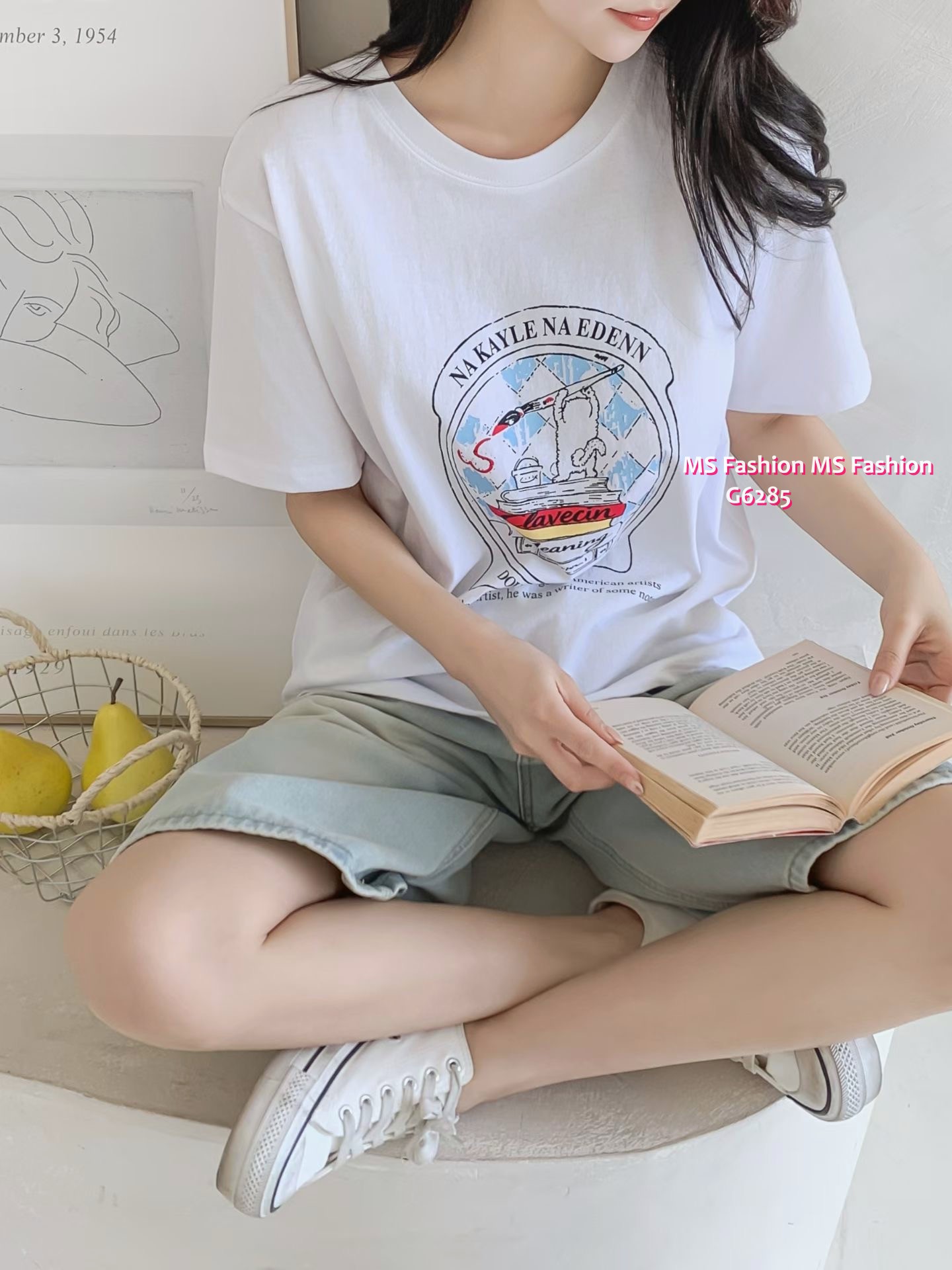 G6285 靚print tee仔