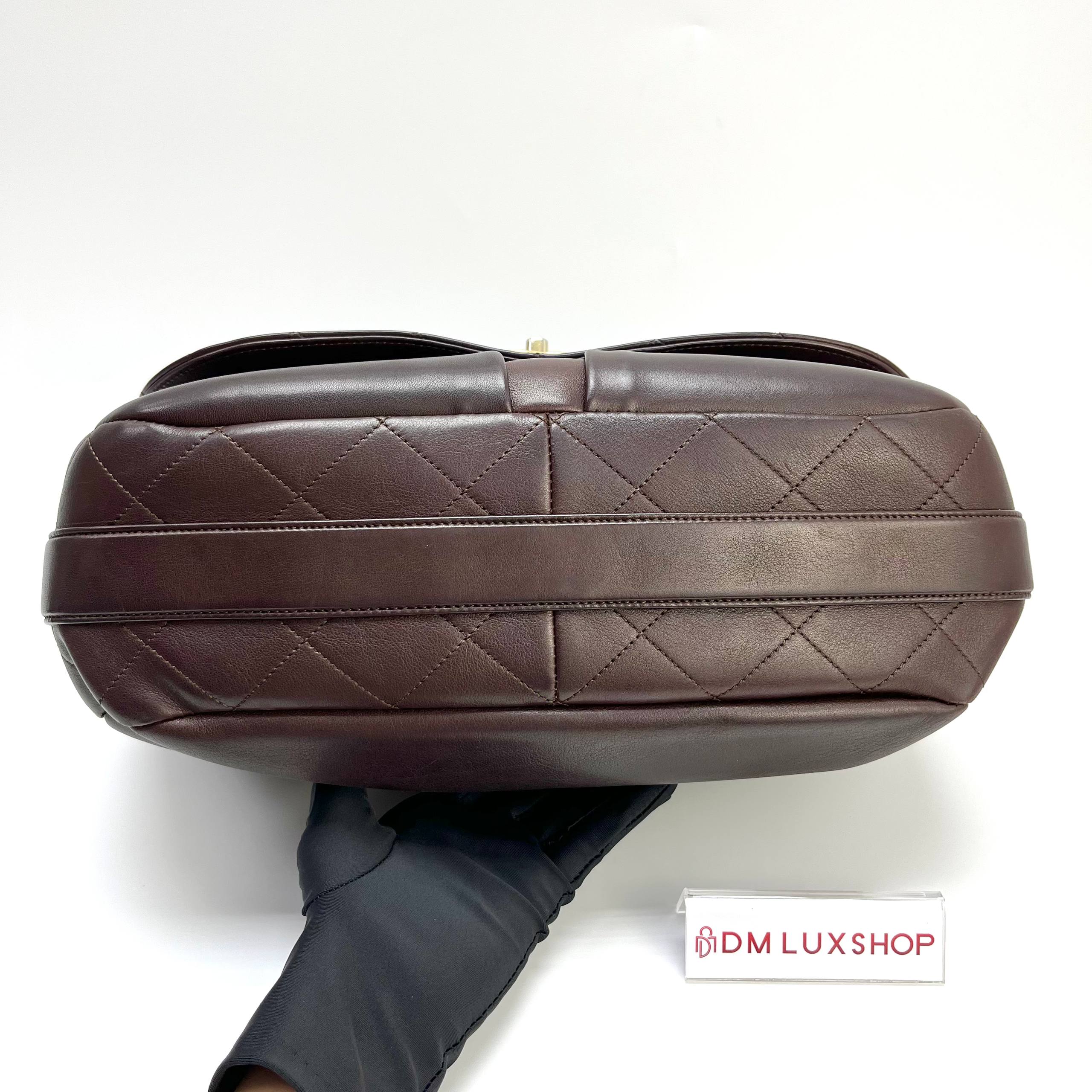 Chanel Paris-Rome Brown Messenger GHW (Serial 23)