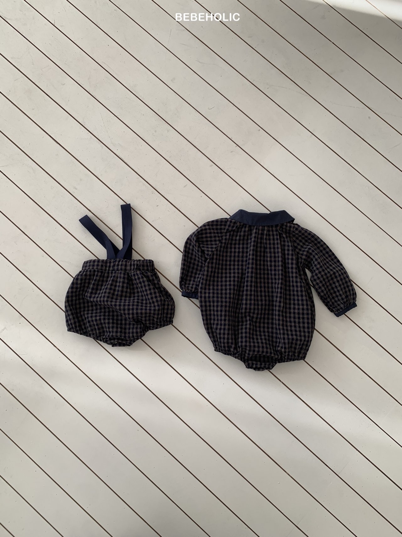 🌸預訂 韓國直送🌸🇰🇷BEBEHOLIC格紋包屁衣/吊帶燈籠褲